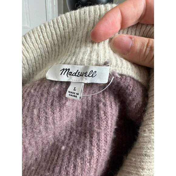 Madewell Glenbrook Half-Zip Pullover Sweater in Colorblock - Picture 10 of 10